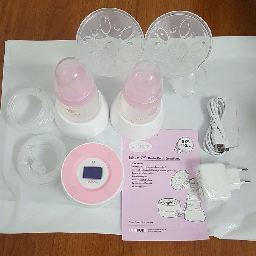 Máy hút sữa điện đôi Unimom Minuet UM872019 - Hàng chính hãng