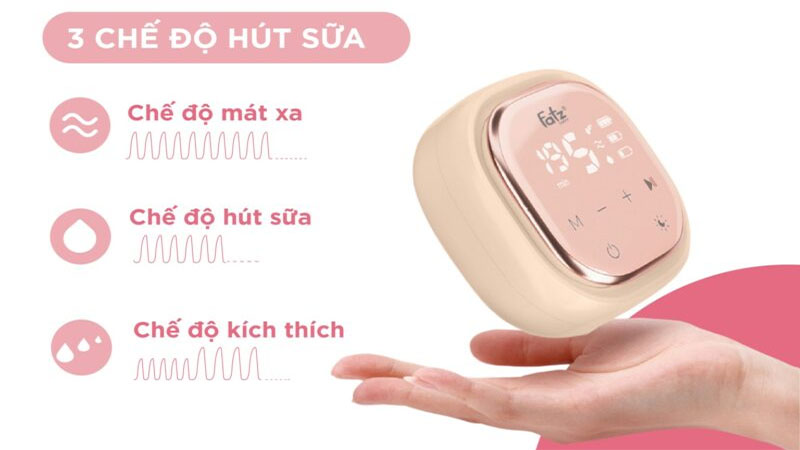 Máy hút sữa điện đôi rảnh tay Fatzbaby Resofree 3 FB1360VN - Hàng chính hãng