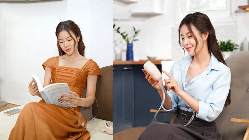 Máy hút sữa điện đôi rảnh tay Fatzbaby Resofree 3 FB1360VN - Hàng chính hãng