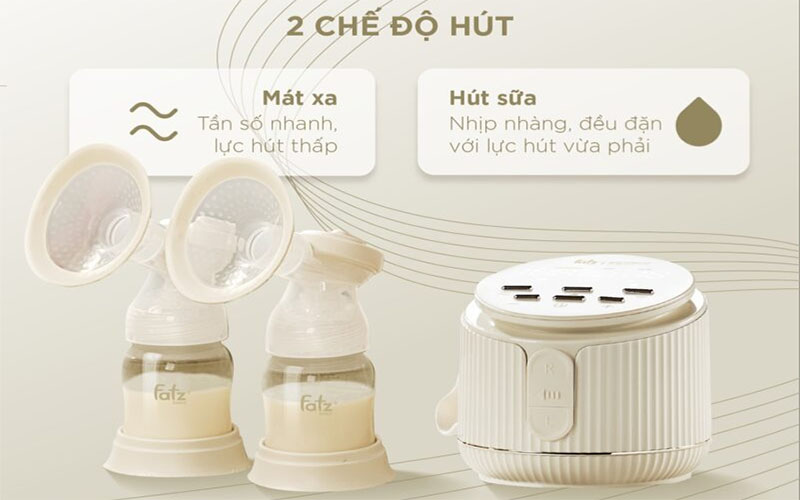 Máy hút sữa điện đôi rung mát xa Fatzbaby Resonance 11 Plus FB1230BT - Hàng chính hãng