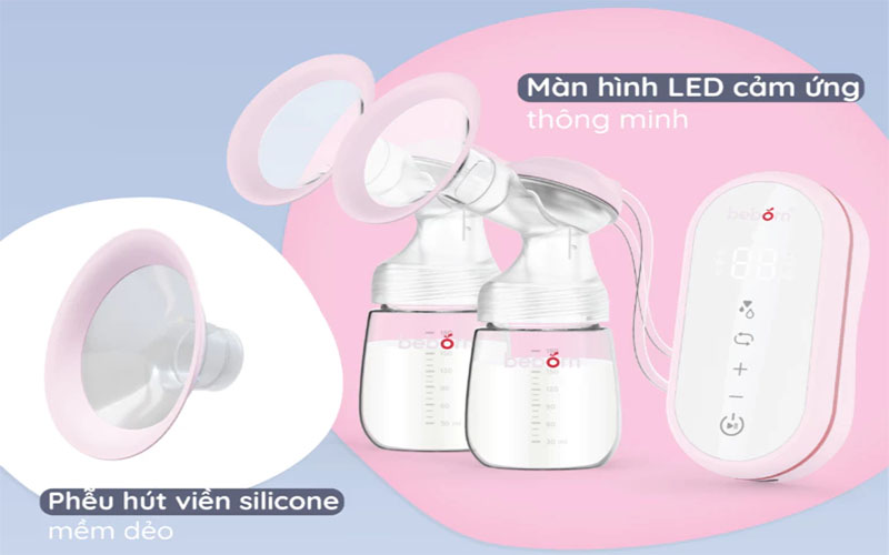 Máy hút sữa điện đôi và hút mũi Beborn BP03HB - Hàng chính hãng