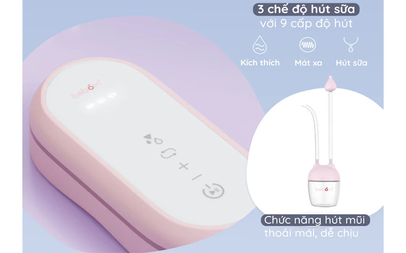 Máy hút sữa điện đôi và hút mũi Beborn BP03HB - Hàng chính hãng