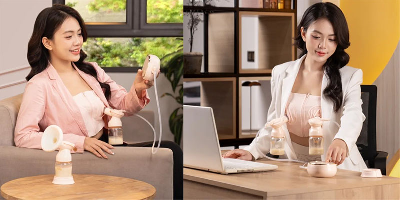 Máy hút sữa điện đôi và hút mũi Resonance 8 Plus Fatzbaby FB1299BT - Hàng chính hãng