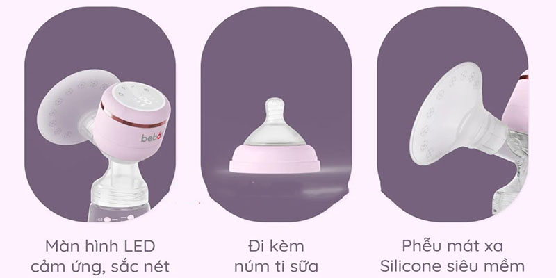Máy hút sữa điện không dây Beborn Senza 1 PBP01HB - Hàng chính hãng
