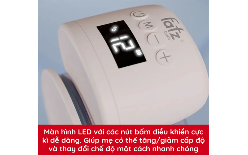 Bảng diều khiển của Máy hút sữa điện rảnh tay Fatzbaby Freemax 10 FB1206MB