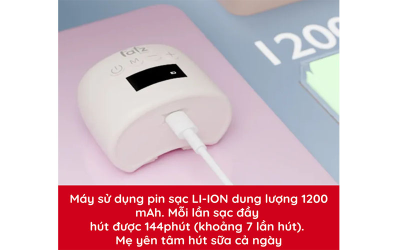 Dung lượng pin của Máy hút sữa điện rảnh tay Fatzbaby Freemax 10 FB1206MB