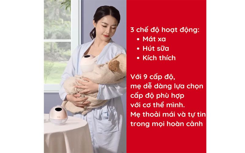 Máy hút sữa điện rảnh tay Fatzbaby Freemax 11 FB1207CW - Hàng chính hãng