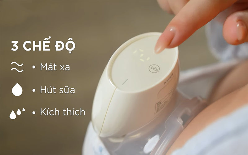 3 chế độ hoạt động của Máy hút sữa điện rảnh tay Freemax 17 Fatzbaby FB1260BT