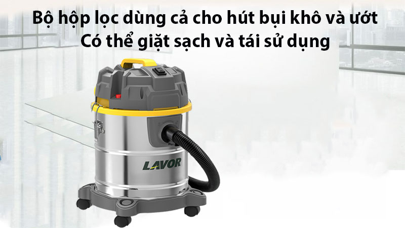 Máy hút thổi bụi khô và ướt Lavor Dozzy 20XS - Hàng chính hãng
