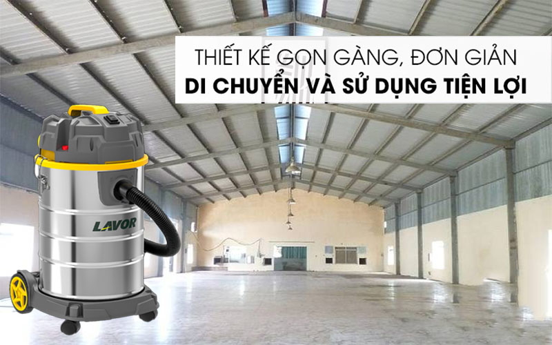 Thiết kế của Máy hút thổi bụi khô và ướt Lavor Dozzy 30XS