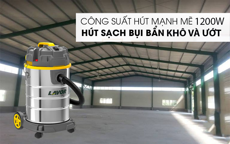 Công suất của Máy hút thổi bụi khô và ướt Lavor Dozzy 30XS