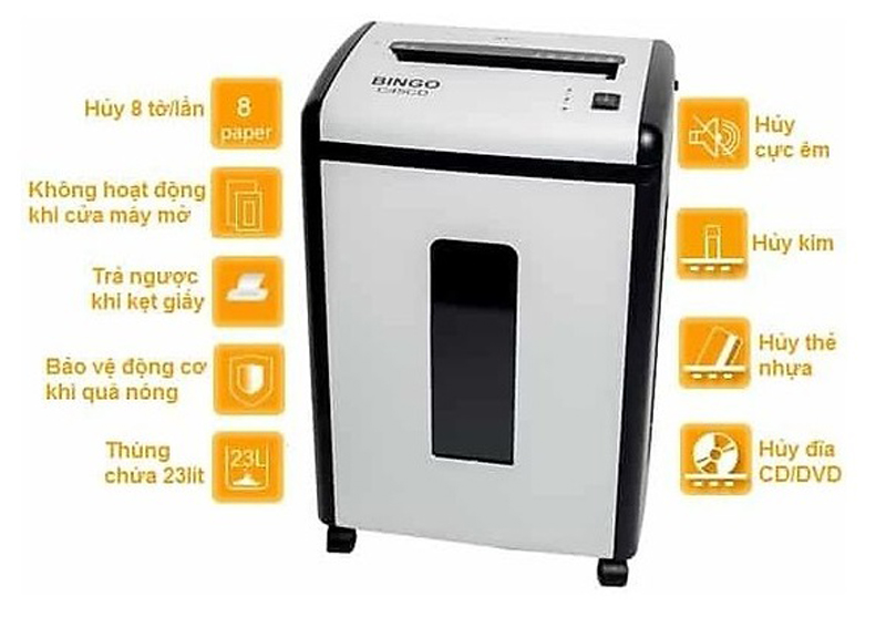 Máy hủy tài liệu Bingo C45CD - Hàng chính hãng