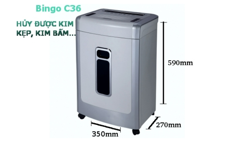 Máy hủy tài liệu Bingo C36 - Hàng chính hãng