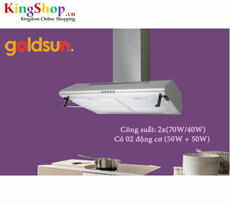 Máy hút khói khử mùi than hoạt tính Goldsun GS-708I*