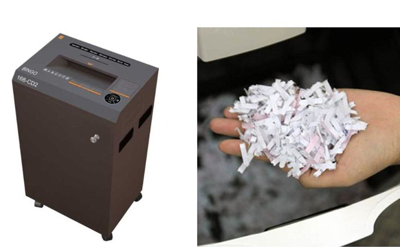 Công suất hủy được 32-35 tờ/lần, tốc độ hủy siêu cao 3m/phút