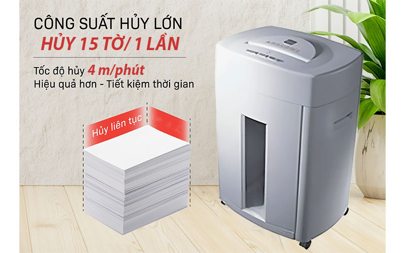 Máy hủy tài liệu LBA P-13CD - Hàng chính hãng