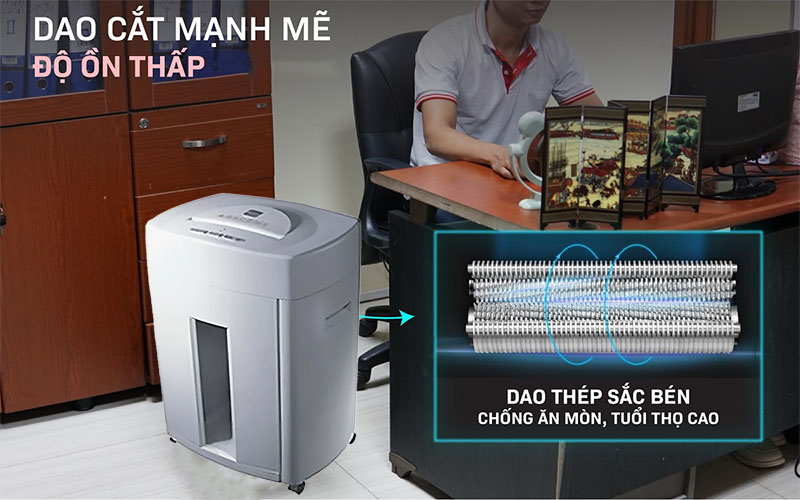 Máy hủy tài liệu LBA P-13CD - Hàng chính hãng