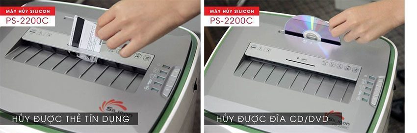 Chức năng của máy hủy tài liệu Silicon PS-2200C