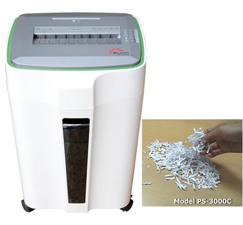 Chức năng hủy giấy vụn thành từng mảnh nhỏ của máy hủy tài liệu Silicon PS-3000C