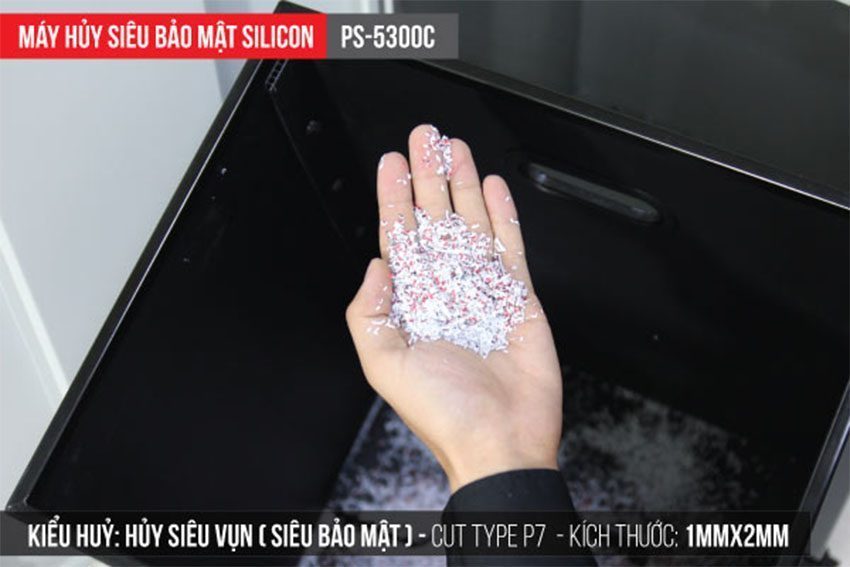 Máy hủy tài liệu Silicon PS-5300C - Hàng chính hãng