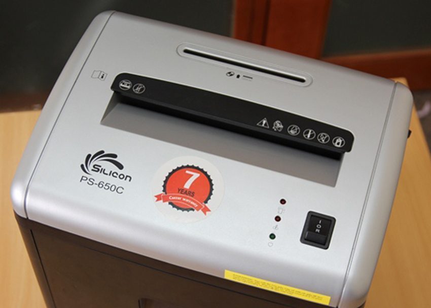 Máy hủy tài liệu Silicon PS-650C - Hàng chính hãng