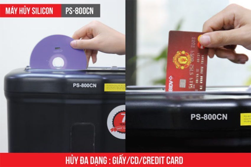Chức năng của máy huỷ tài liệu Silicon PS-800CN