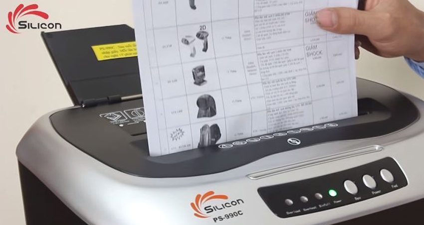 Máy hủy tài liệu Silicon PS-990C - Hàng chính hãng