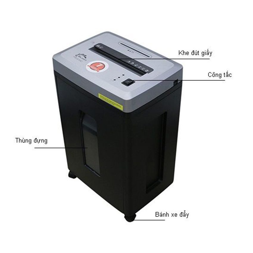 Chi tiết của máy hủy tài liệu Silicon PS-610C