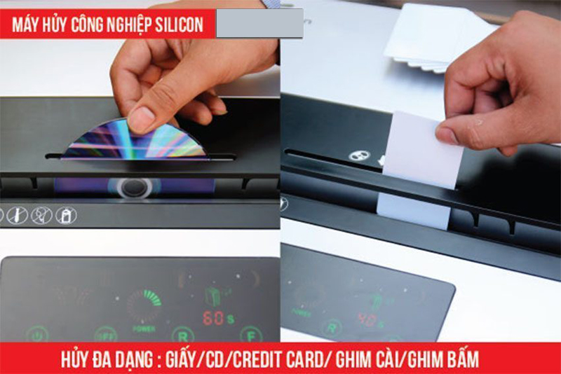 Máy hủy tài liêu Silicon PS-1005C - Hàng chính hãng