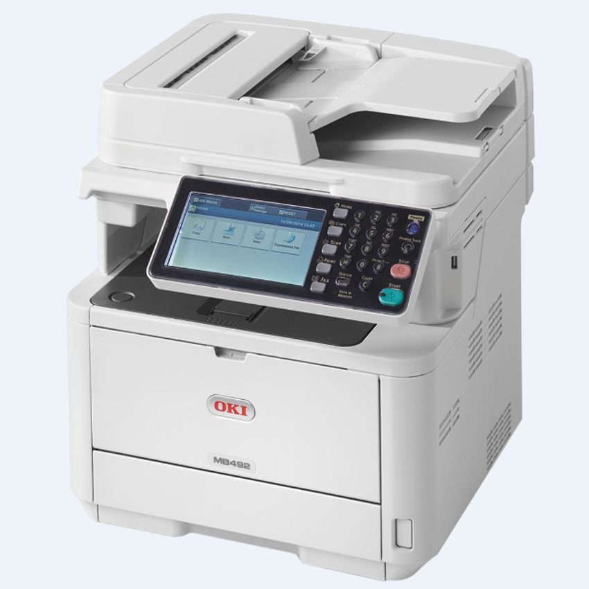 Máy in OKI MB492DN có màn hình cảm ứng 7inch