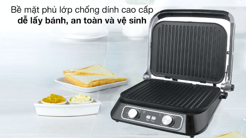 Kẹp nướng điện đa năng Tiross TS9662 - Hàng chính hãng