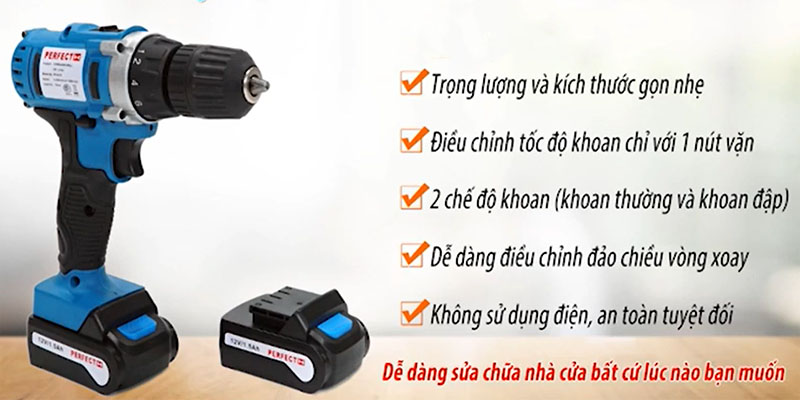 Máy khoan cầm tay Perfect PF-K15 - Hàng chính hãng