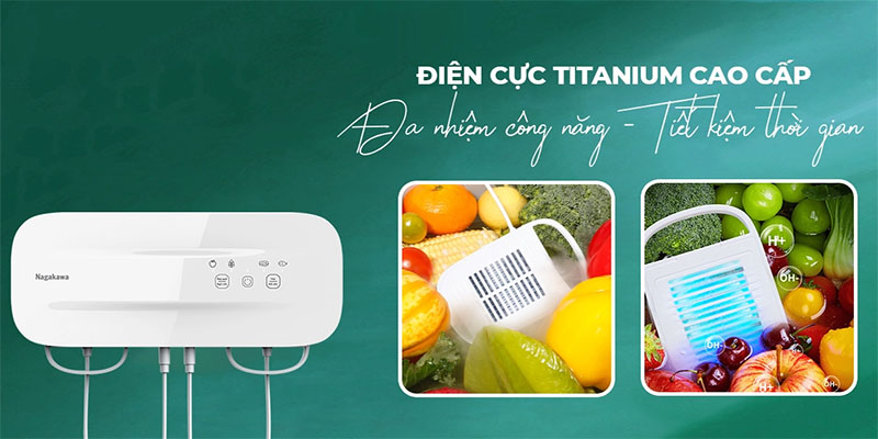 Máy khử khuẩn thực phẩm Nagakawa NAG3904 - Hàng chính hãng