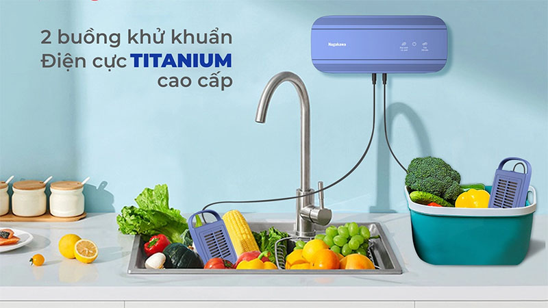 Máy khử khuẩn thực phẩm Nagakawa NAG3905 - Hàng chính hãng