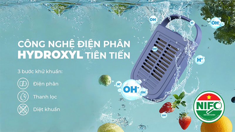 Máy khử khuẩn thực phẩm Nagakawa NAG3905 - Hàng chính hãng