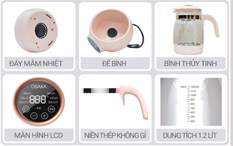 Máy khử trùng, hâm sữa Osaka KTE120P