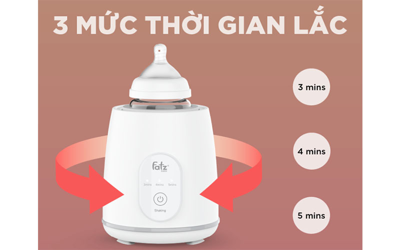 Máy lắc bình sữa điện tử Shake 1 Fatzbaby FB3910HB - Hàng chính hãng