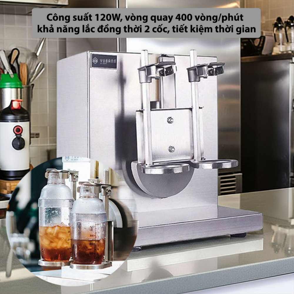 Máy lắc cốc đôi Yubann YB-L8 - Hàng chính hãng