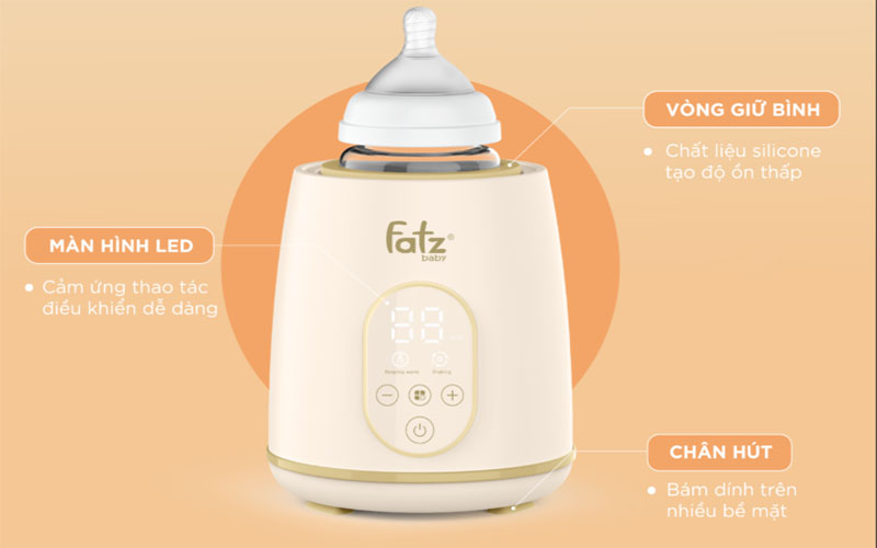 Máy lắc và giữ ấm bình sữa điện tử Shake 2 Fatzbaby FB3911HB - Hàng chính hãng