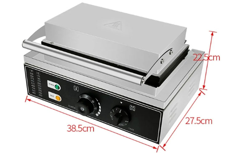 Kích thước của Máy làm bánh cá 6 con dùng điện loại nhỏ