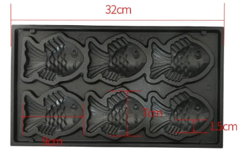 Khuôn của Máy làm bánh cá 6 con dùng điện loại nhỏ