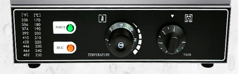 Bảng điều khiển của Máy làm bánh cá 6 con dùng điện loại nhỏ