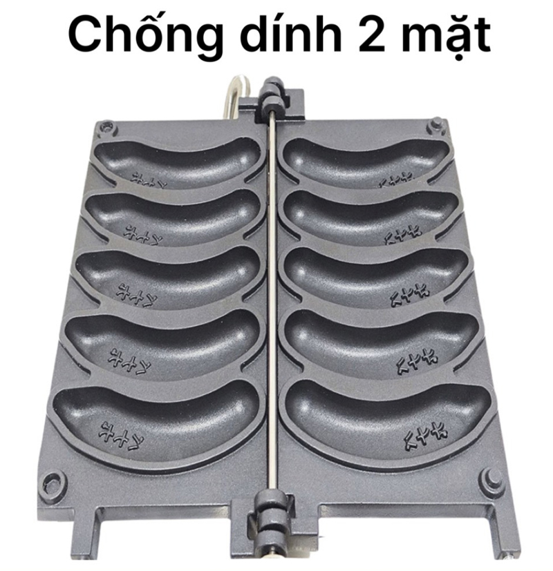 Máy làm bánh chuối 5 khuôn BC50 - Hàng chính hãng