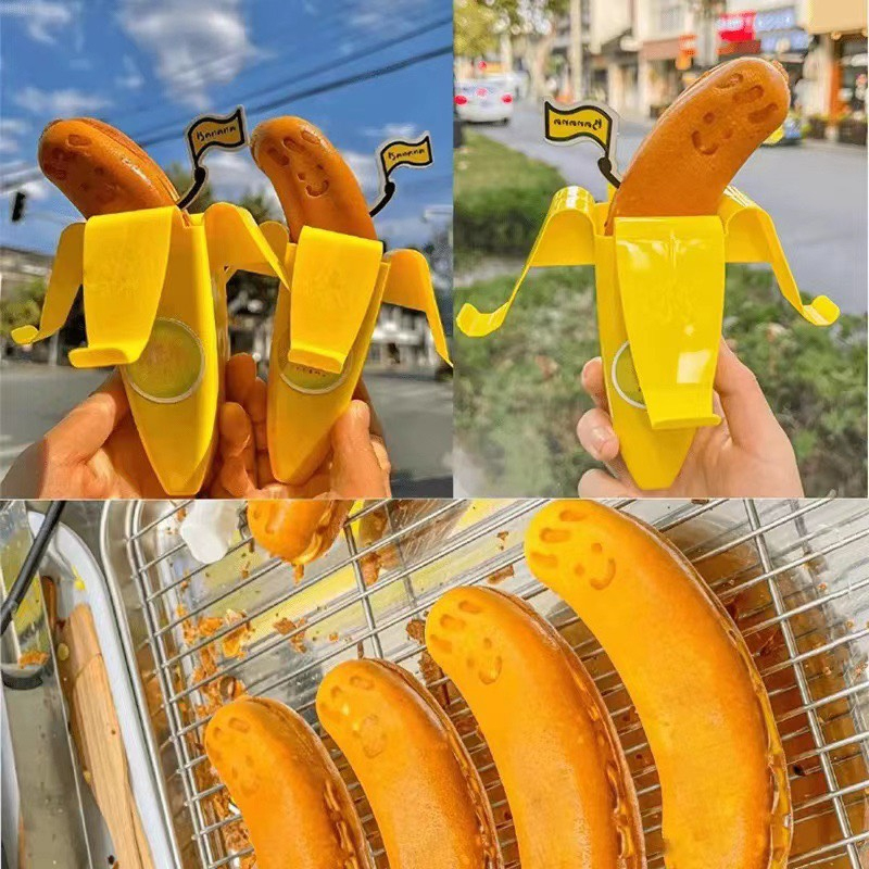 Máy làm bánh chuối 5 khuôn BC50 - Hàng chính hãng