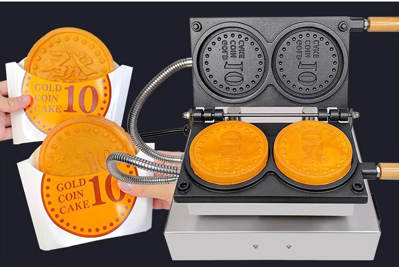 Máy làm bánh đồng xu Hàn Quốc 10 Won JC-2 loại 2 khuôn - Hàng chính hãng
