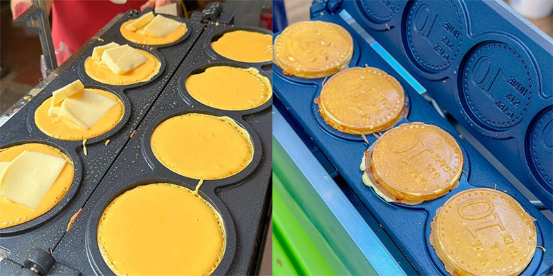 Máy làm bánh đồng xu Hàn Quốc 10 Won