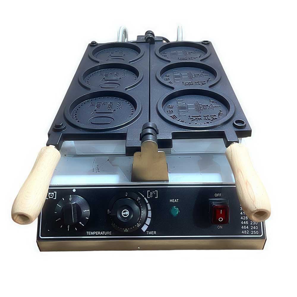 Máy làm bánh đồng xu Hàn Quốc 10 Won JC-3 loại 3 khuôn - Hàng chính hãng