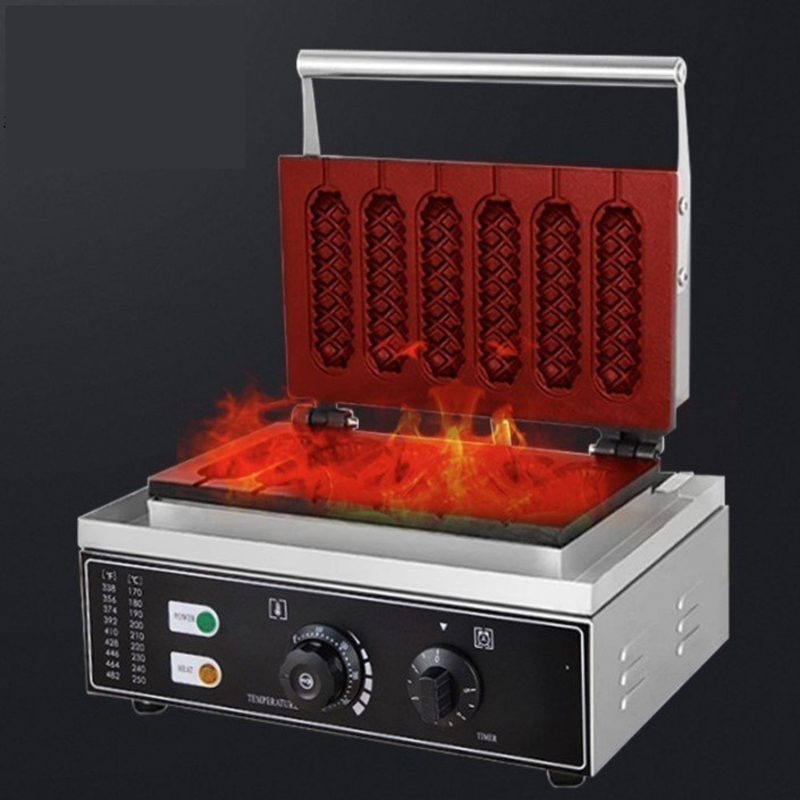 Công suất mạnh mẽ 1550W giúp làm nóng khuôn nhanh, làm bánh nhanh chín