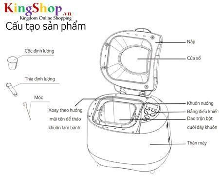 Máy làm bánh mì Kangaroo KG395 - Công suất 600W - Hàng chính hãng