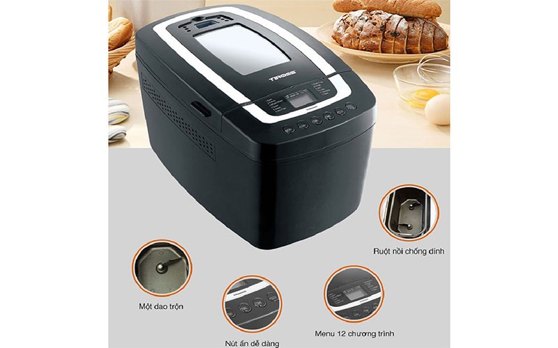 Máy làm bánh mì Tiross TS8230 - Hàng chính hãng